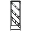 vidaXL skostativ 90x30x85 cm konstrueret tr&aelig; sort