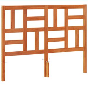 vidaXL sengegavl 135 cm massivt fyrretr&aelig; gyldenbrun