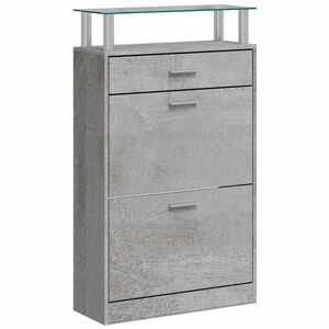 vidaXL skoskab 63x24x104 cm konstrueret tr&aelig; betongr&aring;