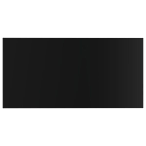 vidaXL boghylder 4 stk. 80x40x1,5 cm konstrueret tr&aelig; sort h&oslash;jglans