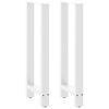 vidaXL barbordsben hvide 2 stk. 40x(100-101) cm st&aring;l