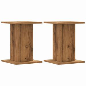 vidaXL plantestativer 2 stk. 30x30x40 cm konstrueret tr&aelig; egetr&aelig;sfarve