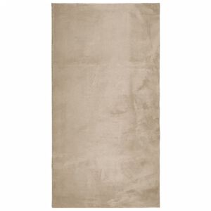 vidaXL gulvt&aelig;ppe HUARTE 60x110 cm kort luv og vaskbart sandfarvet