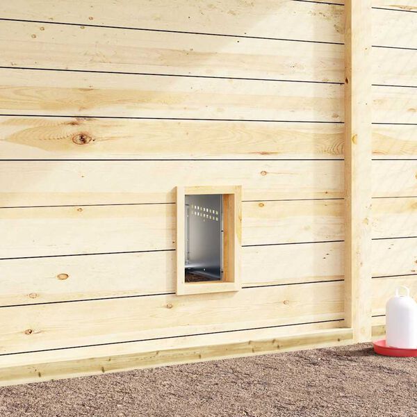 vidaXL h&oslash;nseredekasse 1 rum med ben galvaniseret st&aring;l