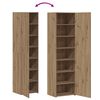 vidaXL Highboard 2 pcs Artisan Egetr&aelig; 50 x 42,5 x 185 cm