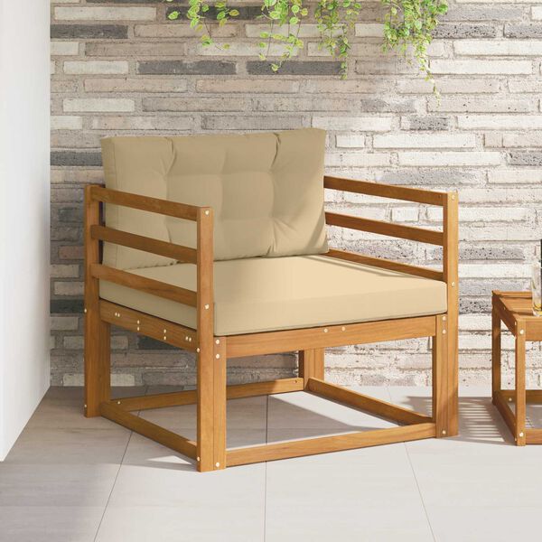 vidaXL Udend&oslash;rs Mellem Sofa Massivt Akacietr&aelig; Naturfarvet