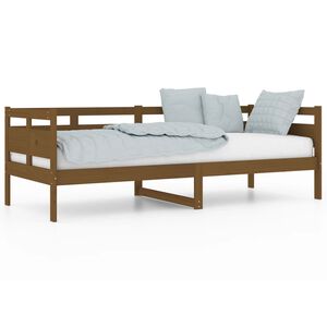 vidaXL daybed 80x200 cm massivt fyrretr&aelig; gyldenbrun