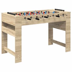 vidaXL Fodboldbord Sonoma eg 125 x 60,5 x 80 cm Konstrueret tr&aelig;