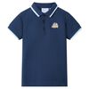 vidaXL Poloshirt til b&oslash;rn str. 116 m&oslash;rkebl&aring;