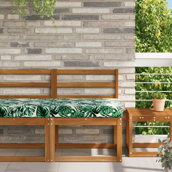 vidaXL Udend&oslash;rs Sofa Pude Bladm&oslash;nster 60 x 60 x 8 cm Polyester