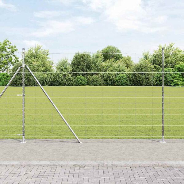 vidaXL Hegnspæl Galvaniseret 50 x 1,6 m Stål