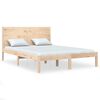 vidaXL sengeramme uden madras 160x200 cm massivt fyrretr&aelig;