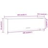 vidaXL garderobeskab 100x32,5x35 cm konstrueret tr&aelig; brun egetr&aelig;sfarve
