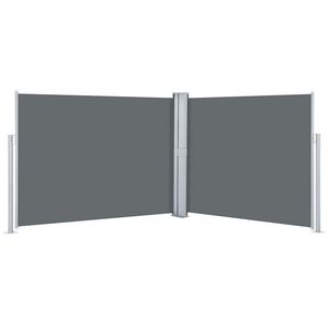 vidaXL sammenrullelig sidemarkise 140 x 1000 cm antracitgr&aring;