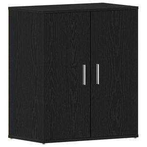 vidaXL Sko skab 60 x 35 x 70 cm Konstrueret tr&aelig; Sort eg
