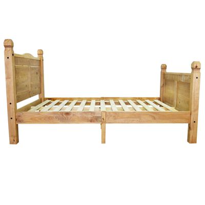 vidaXL seng med madras i memoryskum fyrretræ Corona 160 x 200 cm