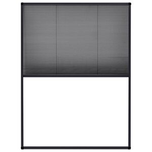 vidaXL plisseret insektnet til vinduer 60x80 cm aluminium antracitgr&aring;