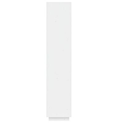 vidaXL bogreol/rumdeler 40x35x167 cm massivt fyrretræ hvid