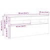 vidaXL tv-bord med LED-lys 90x35x40 cm brun egetræsfarve