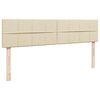 vidaXL osmannisk sengeramme med madrasser 160x200 cm stof cremefarvet