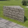 vidaXL gabion-højbed 75x75x50 cm galvaniseret stål