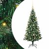 vidaXL Kunstig Forbelyst Juletr&aelig; med stativ Gr&oslash;n 120 cm PVC og metal