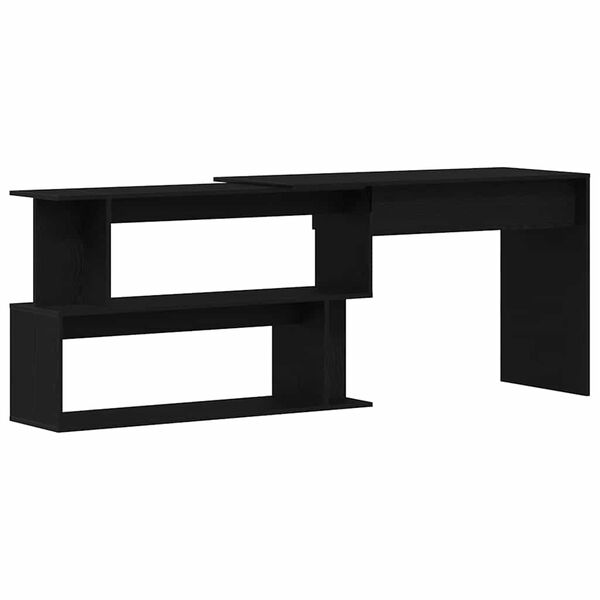 vidaXL Bord Sort eg 200 x 50 x 76 cm Konstrueret tr&aelig;