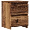 vidaXL sengebord 30x30x40 cm konstrueret tr&aelig; antikt tr&aelig;look