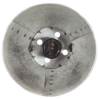 vidaXL industriel skrivebordslampe 58x18x90 cm E27 rund sølvfarvet