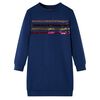 Sweatshirtkjole til b&oslash;rn str. 116 marinebl&aring;