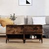 vidaXL sideborde 2 stk. 50x46x50 cm konstrueret tr&aelig; r&oslash;get egetr&aelig;sfarve
