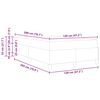 vidaXL Box spring seng Sort 120 x 200 cm Stof