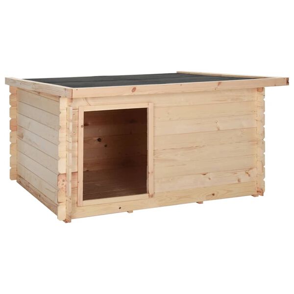 vidaXL hundehus 150x150x82,6 cm 14 mm massivt fyrretræ