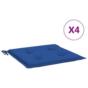 vidaXL hynder til havestol 4 stk. 40x40x4 cm oxfordstof kongebl&aring;