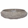 vidaXL h&aring;ndvask &Oslash;40x12 cm marmor gr&aring;