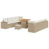 vidaXL Havesofa S&aelig;t 11 stk. Beige polyrattan