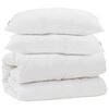 vidaXL Dyne med pude 3 stk. Hvid Mikrofiber