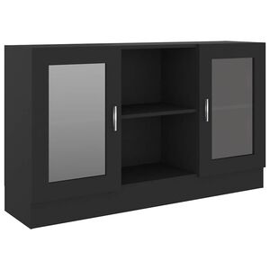vidaXL sk&aelig;nk 120x30,5x70 cm konstrueret tr&aelig; sort