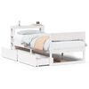 vidaXL sengeramme uden madras 90x200 cm massivt fyrretr&aelig; hvid