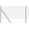 vidaXL K&aelig;detr&aring;dsgitter Grundfiks 10 x 1,4 m PVC-belagt st&aring;l Gr&aring; Mesh