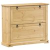 vidaXL skoskab Corona 99x32x85 cm massivt fyrretr&aelig;