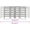 vidaXL radiatorskjuler 205x21,5x83,5 cm konstrueret tr&aelig; betongr&aring;