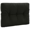 vidaXL Palle rygpude VIANEN 100% polyester Sort 70 x 50 x 12 cm