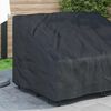 vidaXL Havebænkkappe Sort 130 x 95 x 40 / 80 cm 600D stof