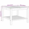 vidaXL Sofabord Brun 60 x 60 x 45 cm Massivt teaktr&aelig;
