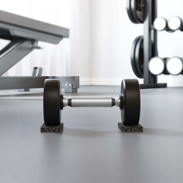 vidaXL Gummirulle Sort Gummi