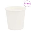 vidaXL kaffekopper af papir 1000 stk. 4oz 100ml hvid