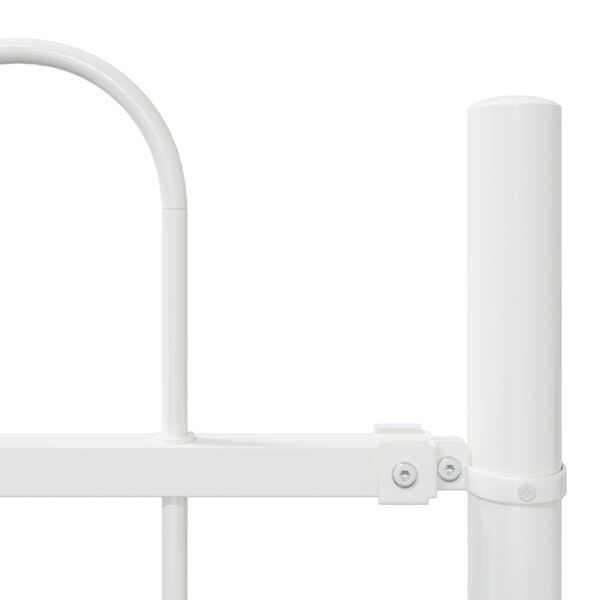 vidaXL Havehegn Hvid 1.7 x 1.2 m Pulverlakeret St&aring;l