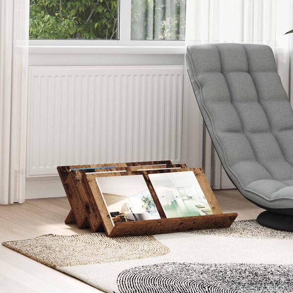 vidaXL Magasin Rack Gammelt tr&aelig; 65 x 53 x 28,5 cm Konstrueret tr&aelig;