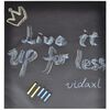 vidaXL wallsticker m. tavlefolie 0,45x2 m 2 ruller inkl. kridt
